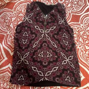 Patterned Sleeveless Top